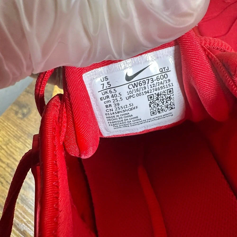 Nike Air VaporMax Plus University Red Mens CW6973-600 Running Shoes Size 7.5